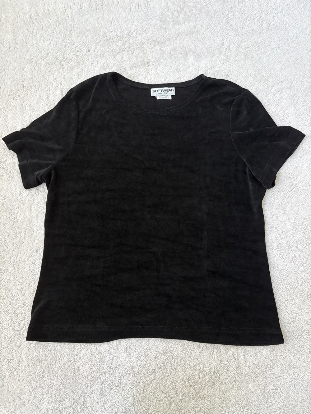 Softwear Black Short Sleeve Crewneck Tee
